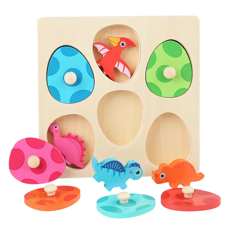 Prähistorisches Lernpuzzle für Kinder – Dino-Rätsel