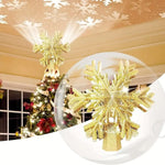 Weihnachtsbaumspitzenlichter mit LED-Schneeflockenprojektor
