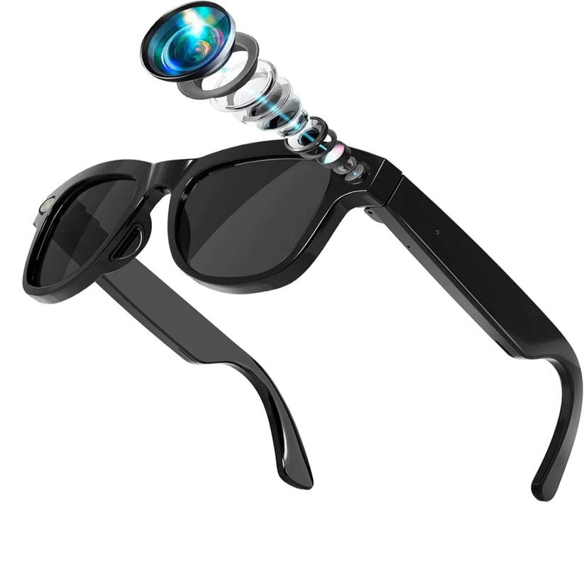 Intelligente Brille mit integrierter Kamera und Bluetooth-Audio