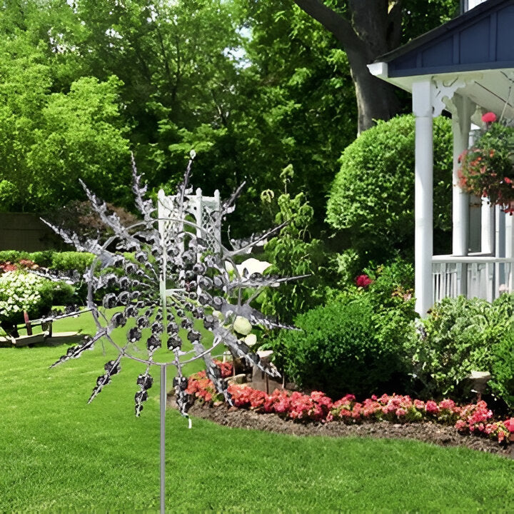 Faszination Bewegung: Wetterfester Gartenwindspinner aus Metall