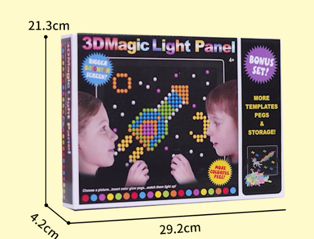 Magisches Lichtstecker Set – Kreatives Leuchtspiel für Zuhause