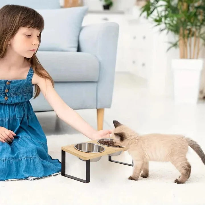 Erhöhnter Futternapf für Katzen – Bequemes Fressen