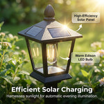 Solarleuchte mit integriertem Blumentopf – warmes Licht für den Garten