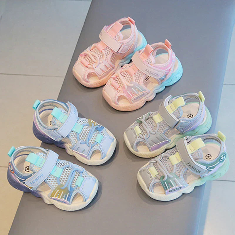 Atmungsaktive Kindersandalen für Jungen und Mädchen – Leichte, rutschfeste Sommerschuhe