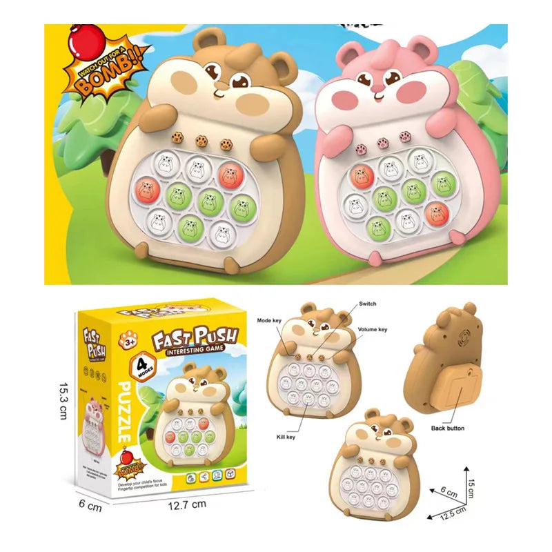 Interaktives Hamster-Puzzle für Kinder – 4 Spielmodi zur Geschwindigkeitssteigerung