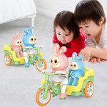 Kinderfahrradspielzeug mit Anhänger – Lustiges Kaninchen-Design