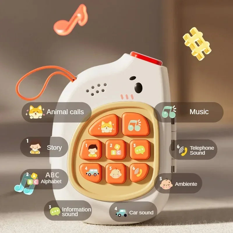 Interaktives Lernspieltelefon für Kinder – Montessori-Spielzeug mit Musik und Geräuschen