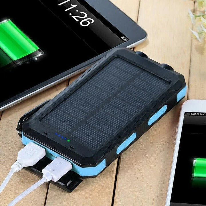 Wasserdichter Solar-Powerbank für Notfälle und Outdoor-Aktivitäten