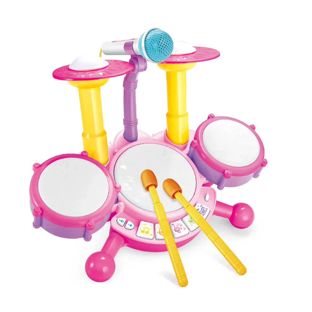 Musikspielzeug für Kinder – Elektronisches Schlagzeug mit Licht und Klang