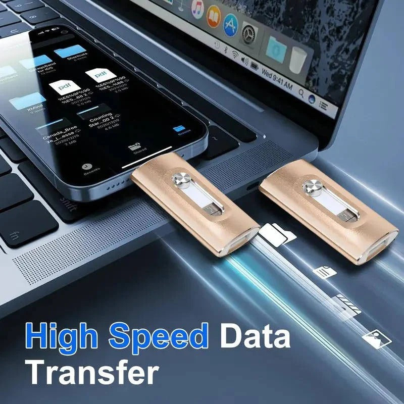 Praktischer USB-Stick für Foto-Backups mit vielseitiger Gerätekompatibilität