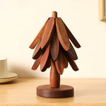 Weihnachtsbaum Untersetzer faltbar – Dekorativ und praktisch | Ideal für Getränke und Feiertage