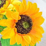 Verstellbare USB-Wiederaufladbare LED-Lampe im Sonnenblumenstil