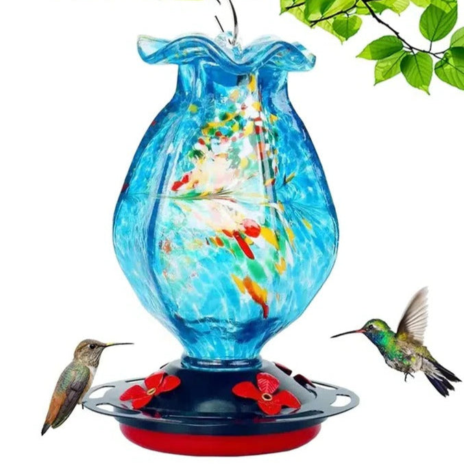Glas Hängender Vogel Futterspender