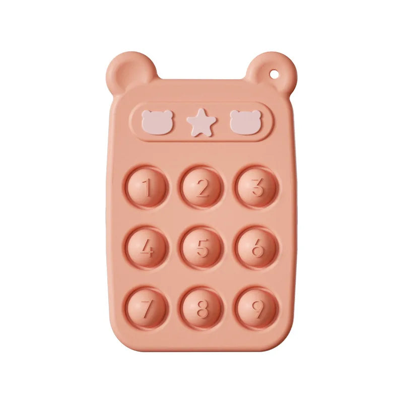Stressabbau für Babys – Weicher Silikon-Beißring und Fidget-Spielzeug