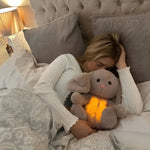 Kuschelhase mit Atembewegung für entspannenden Schlaf