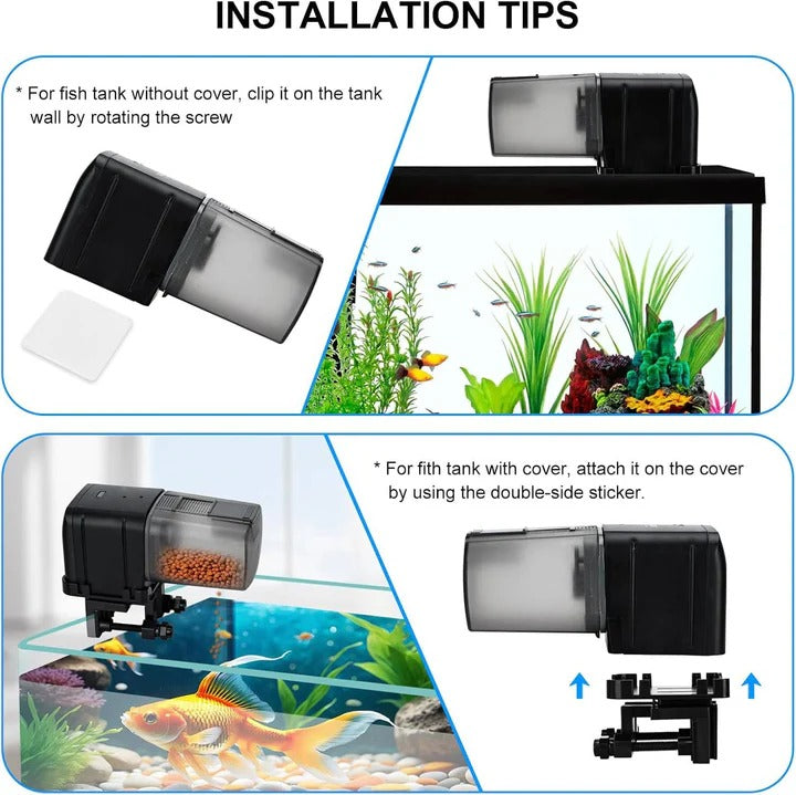 Intelligenter Fischfutterautomat mit Fernsteuerung und Zeitplan