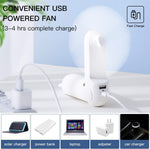 Kompakter Handventilator mit Powerbank-Funktion und LED