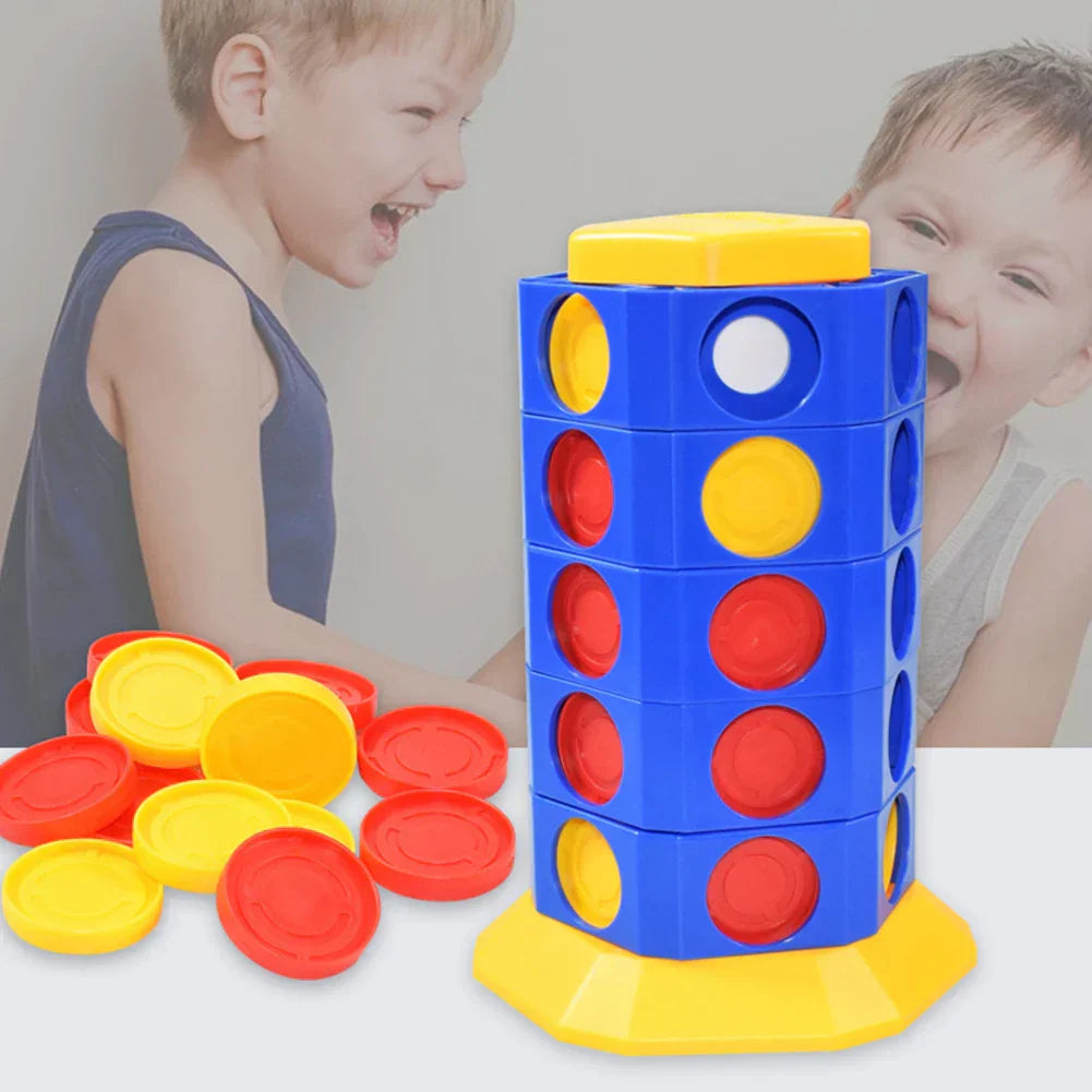 3D Vier-Gewinnt Spiel für die Familie – Drehbare Version für Kinder