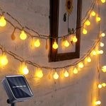 Solarbetriebene Lichterketten für den Außenbereich