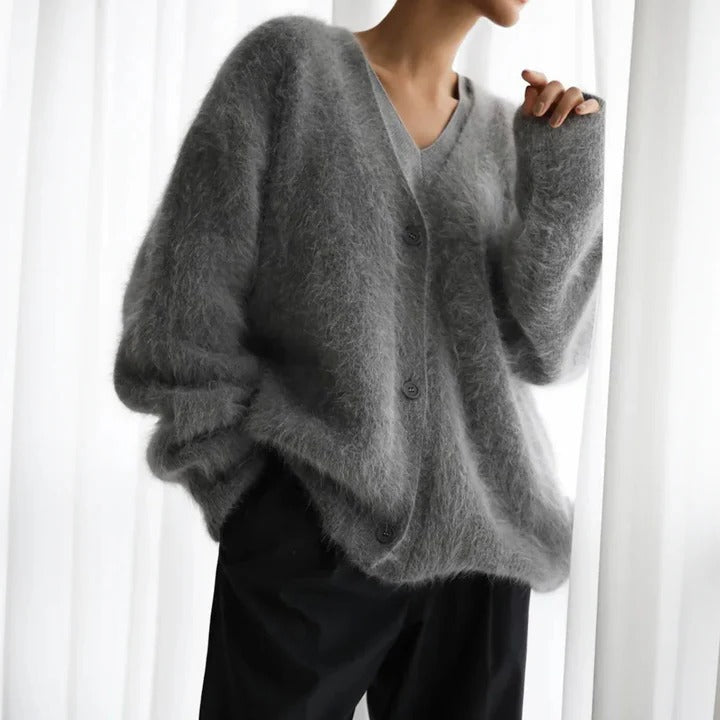 Eleganter Kaschmirpullover für Damen mit Rundhalsausschnitt