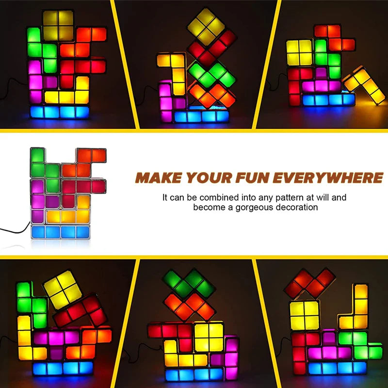 Modulare Tetris-Lampe – Kreative Leuchtblöcke für individuelles Design
