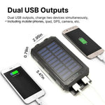 Wasserdichter Solar-Powerbank für Notfälle und Outdoor-Aktivitäten