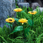 Solarbetriebene LED Blumenstecker für Gartenwege