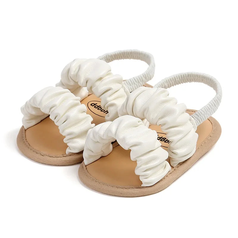 Bequeme Rüschensandalen für Mädchen – Weiche Baby-Schuhe