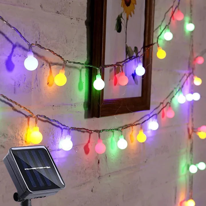 Solarbetriebene Lichterketten für den Außenbereich