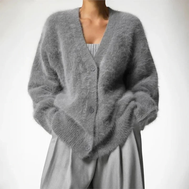 Eleganter Kaschmirpullover für Damen mit Rundhalsausschnitt