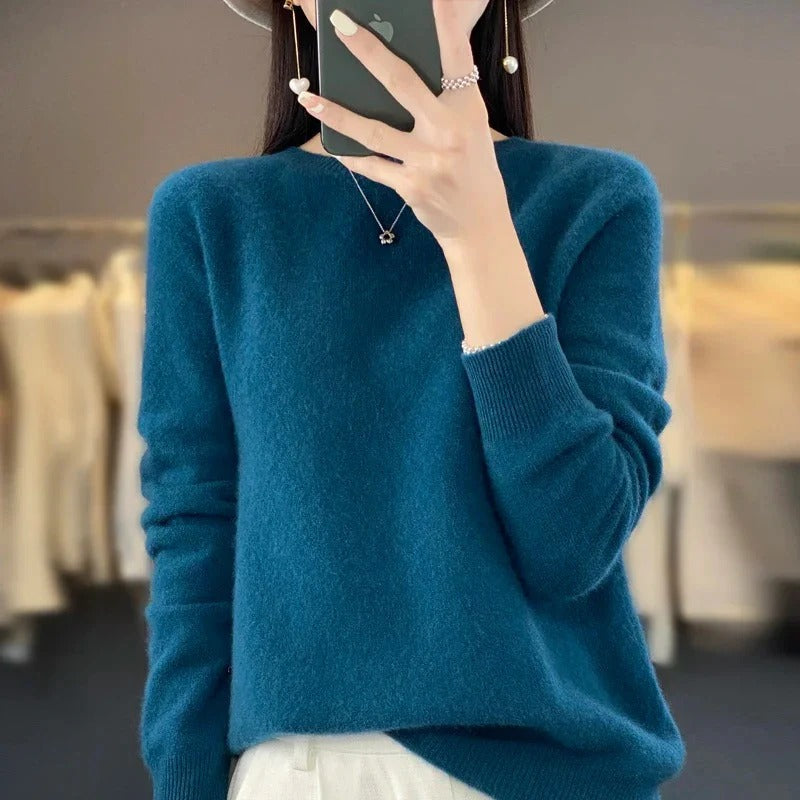 Eleganter Pullover aus Merinowolle für die kalte Jahreszeit
