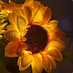 Verstellbare USB-Wiederaufladbare LED-Lampe im Sonnenblumenstil
