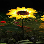 Solarbetriebene LED Blumenstecker für Gartenwege