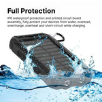 Wasserdichter Solar-Powerbank für Notfälle und Outdoor-Aktivitäten