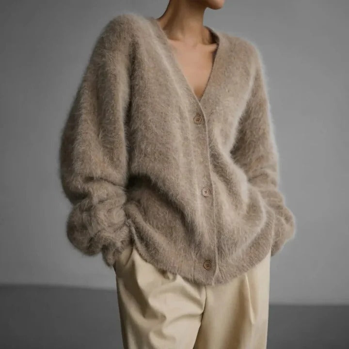 Eleganter Kaschmirpullover für Damen mit Rundhalsausschnitt