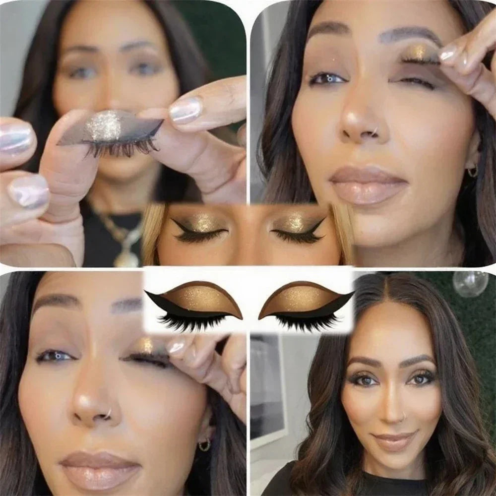 Quick Eye Makeup Stickers | Instant Glamour for Every Day | Reusable and Waterproof