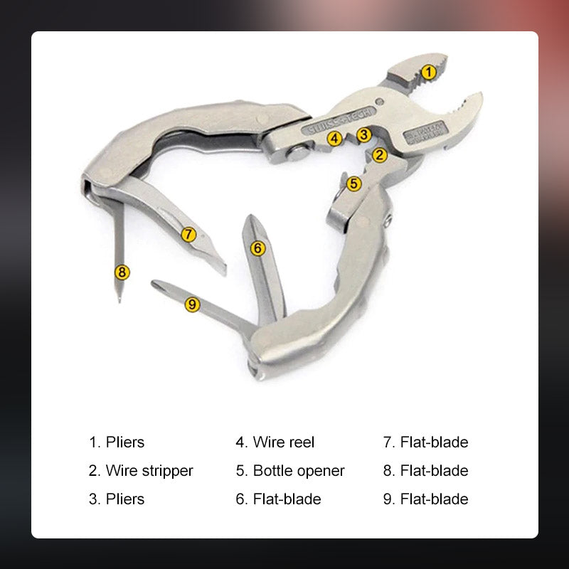 FlexiTool – Your versatile 9-in-1 helper for every adventure!