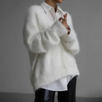 Eleganter Kaschmirpullover für Damen mit Rundhalsausschnitt