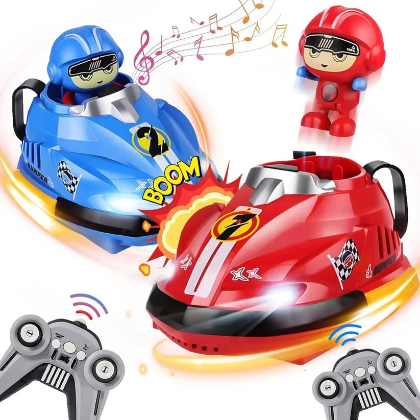 Fernbedienbare Stoßwagen mit Auswurf-Funktion, 2er Set für Kinder