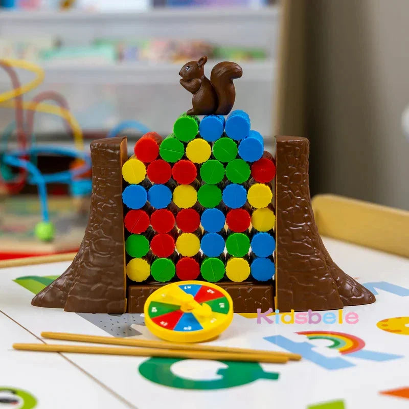 Balance-Brettspiel für Kinder – Spannendes Eichhörnchen-Kipp-Spiel