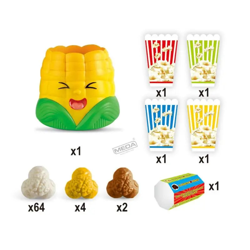 Familienfreundliches Spiel mit knisterndem Popcorn – Maisbox