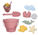Strandspielzeug Set aus Silikon – Eimer für Sandvergnügen