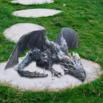 Sitzende Drachenwächter Statue