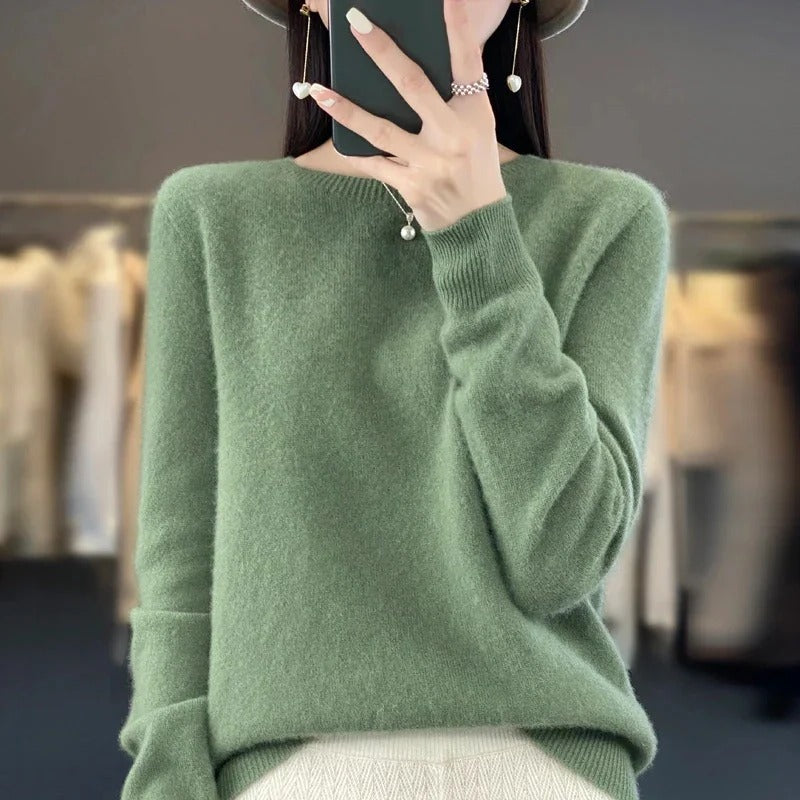 Eleganter Pullover aus Merinowolle für die kalte Jahreszeit