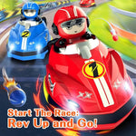 Ferngesteuertes Stoßwagen-Set mit Auslösefunktion, 2er Pack für Kinder