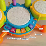 Musikspielzeug für Kinder – Elektronisches Schlagzeug mit Licht und Klang