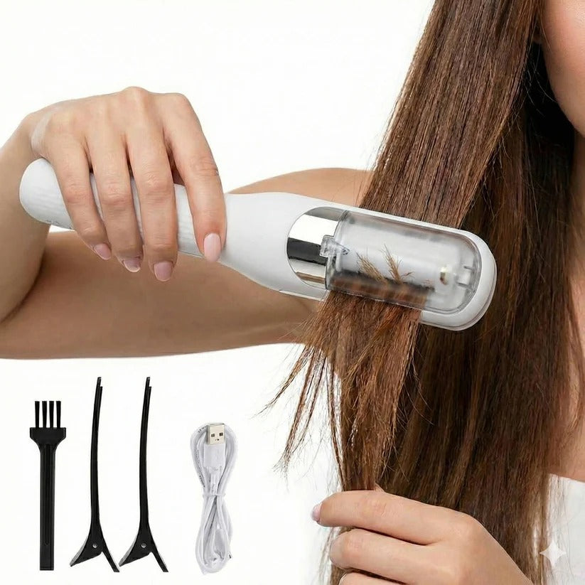 Tragbarer Haarschneider für Spliss mit wiederaufladbarem Akku