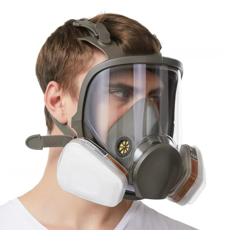 Vielseitige Vollgesichtsmaske mit Antibeschlag-Linse und Silikon-Dichtung