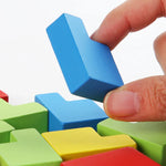 3D Holzpuzzle Tetris – Herausforderndes Spiel für Kinder und Erwachsene