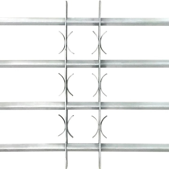 Verstellbarer Sicherheitsgitter für Fenster mit 3 Querstreben